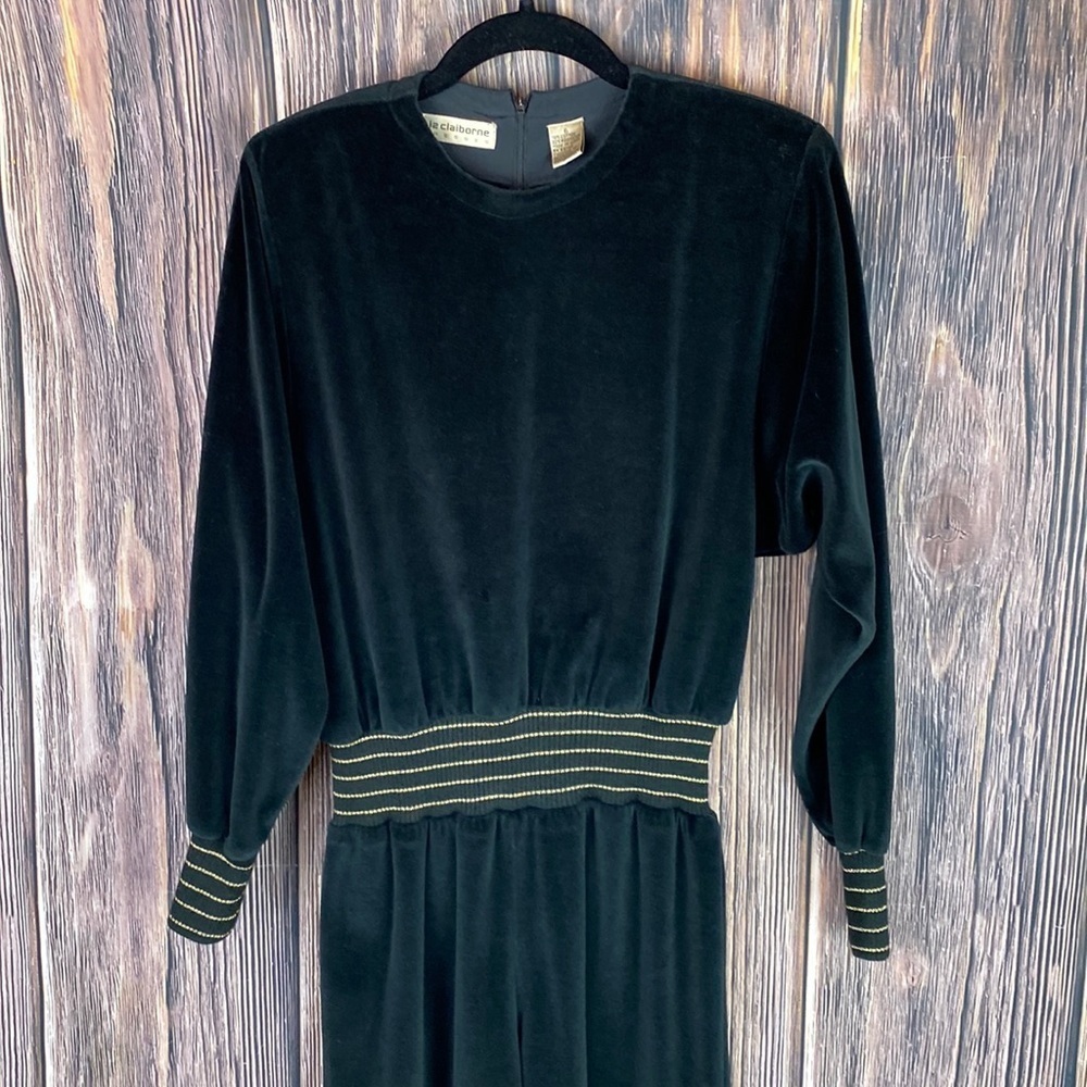 Vintage Liz Claiborne Velour Jumpsuit